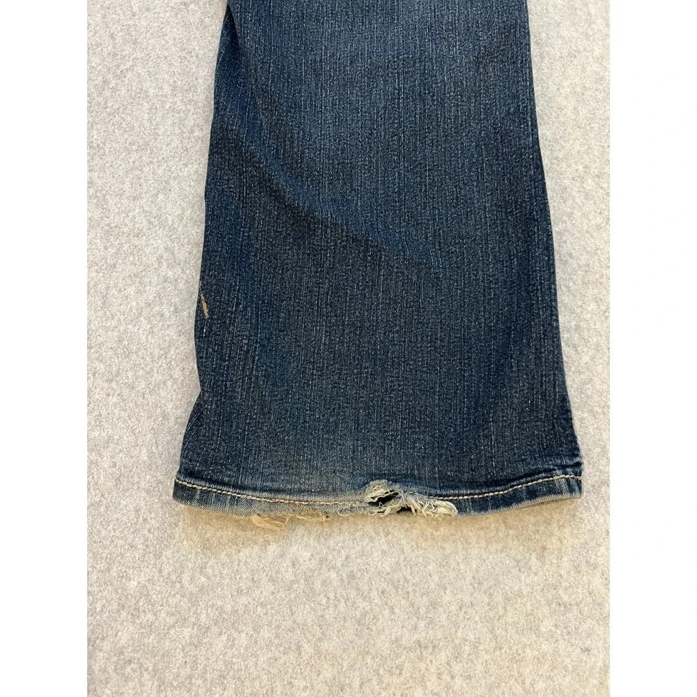 Lane Bryant Slim Bootcut Jeans Women's Plus 18 Blue Medium Wash Y2K Flap Pocket‎